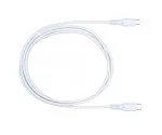 Cavo di ricarica DINIC da USB tipo C a C, 2x spina USB tipo C, 60W, 3A, OD: 3,5 mm, bianco, confezione DINIC, 1,5 m